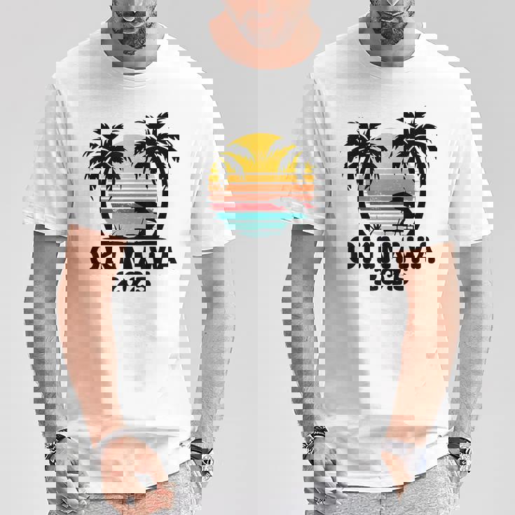 沖縄 2025 家族旅行 友達 団体行楽 マッチング Tシャツ 面白い贈り物