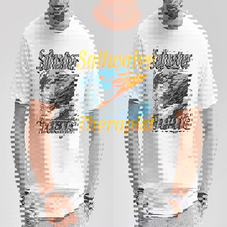 海水療法士ジェットスキー愛好家 Tシャツ 面白い贈り物