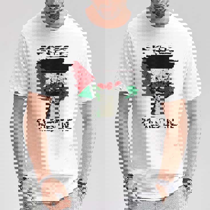 無料のパレスチナ服 Tシャツ 面白い贈り物