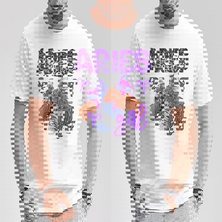 牡羊座 女の子 誕生日 星座 スニーカー ネイル 誕生日 Tシャツ 面白い贈り物