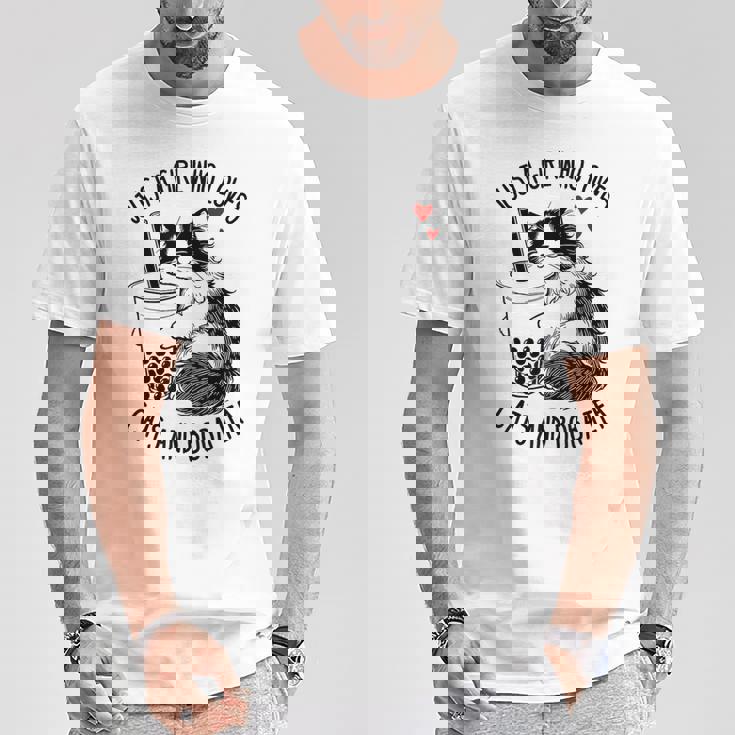 猫が大好きな女の子とボバティーラグドール猫好き Tシャツ 面白い贈り物