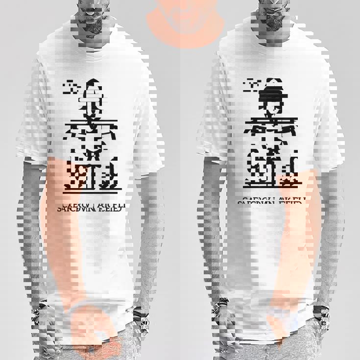 田んぼのかかし Tシャツ 面白い贈り物