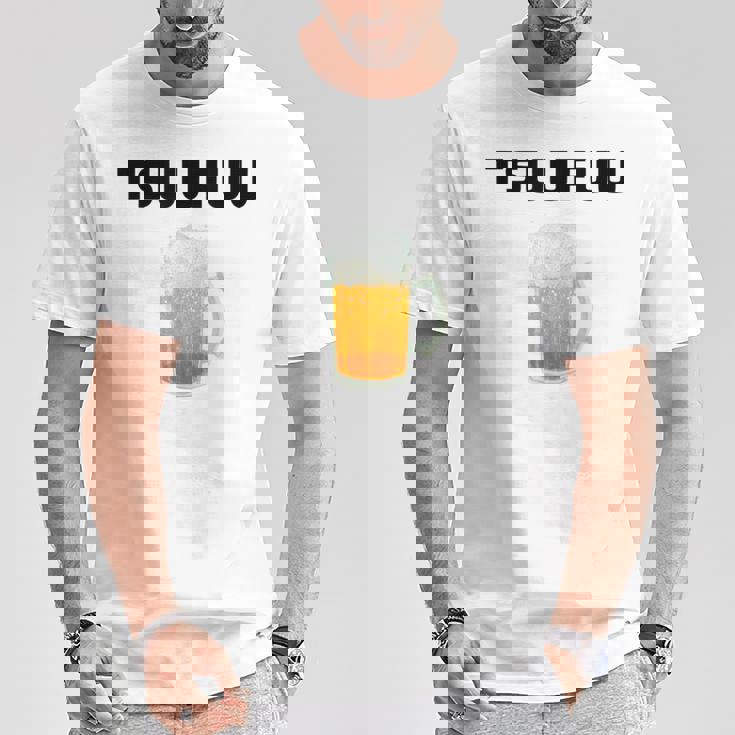 痛風 ビール 自虐 デブ ウケる ギフト ロゴ 面白 ジョーク おもしろ ネタ オリジナル 白 Tシャツ 面白い贈り物