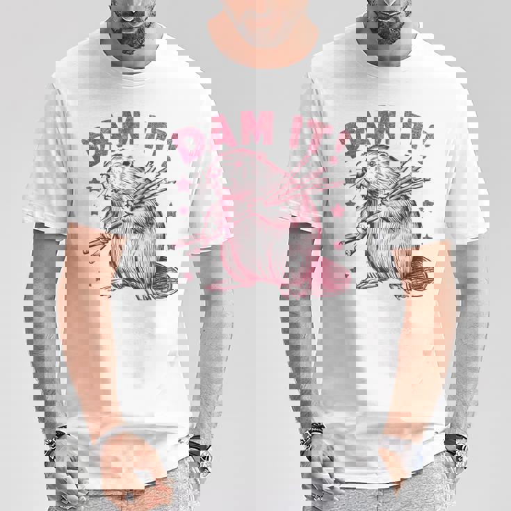 皮肉なビーバー Tシャツ 面白い贈り物