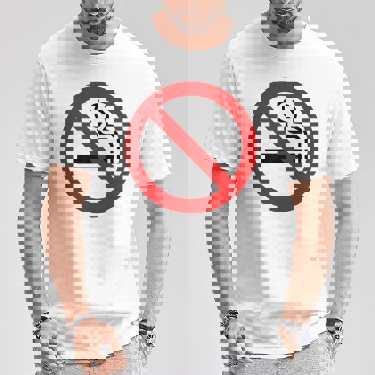 禁煙シンボル ノベルティ 禁煙サイン Tシャツ 面白い贈り物