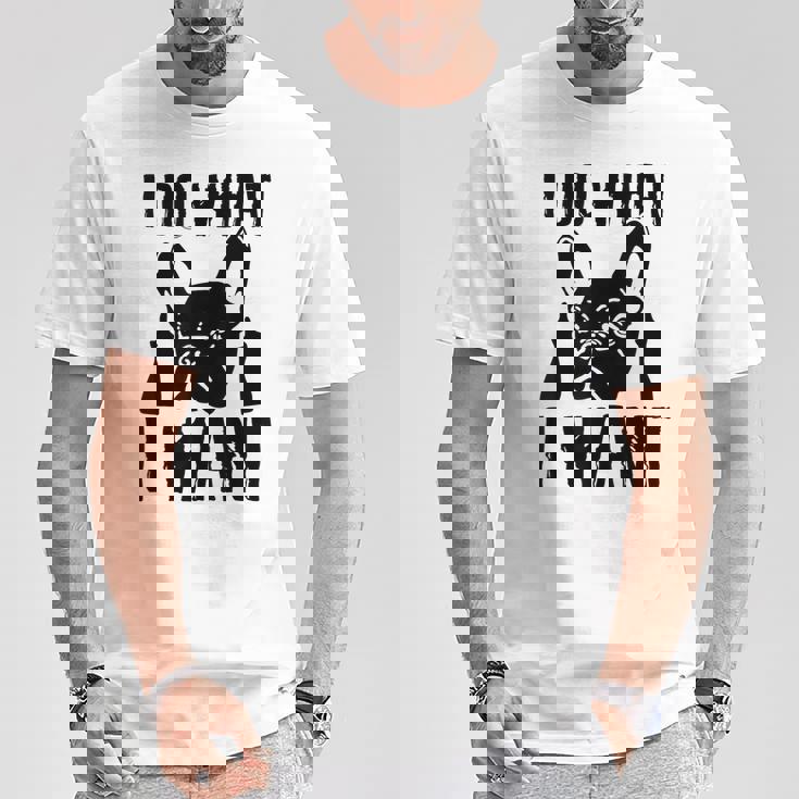 私がしたいことをする フレンチブルドッグ フレンチドッグ 犬 飼い主 犬 ギフト Tシャツ 面白い贈り物