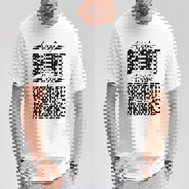 私は背が低いのではなくただ凝縮しているだけです素晴らしさ Tシャツ 面白い贈り物