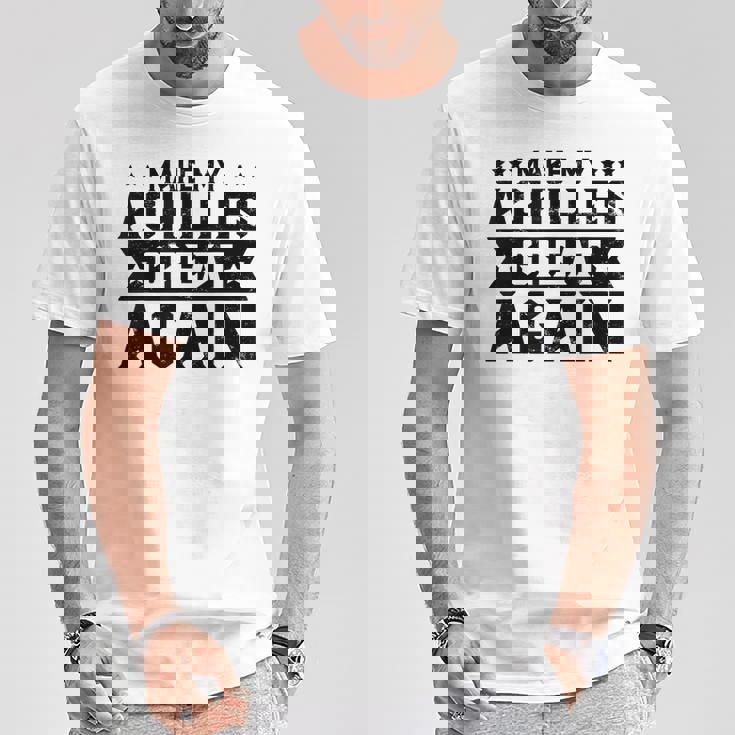 素晴らしいアキレス腱膝アパレル Tシャツ 面白い贈り物