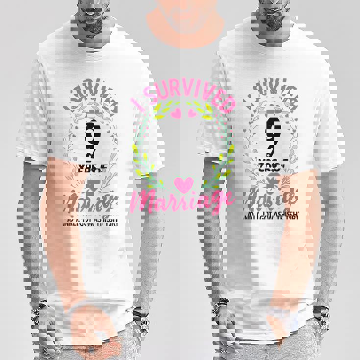 結婚9年 結婚9周年 Tシャツ 面白い贈り物