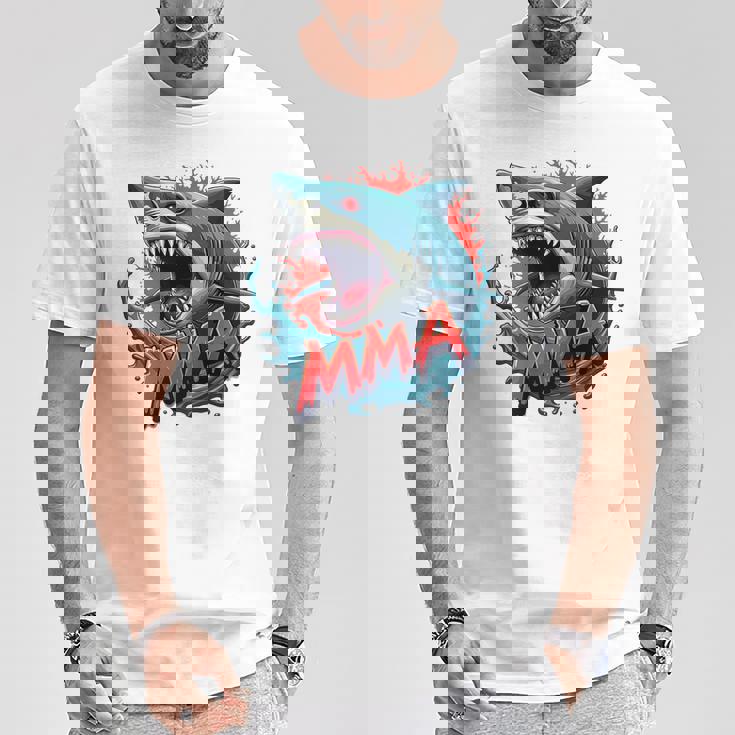 総合格闘技 プレデター バックプリント Tシャツ 面白い贈り物