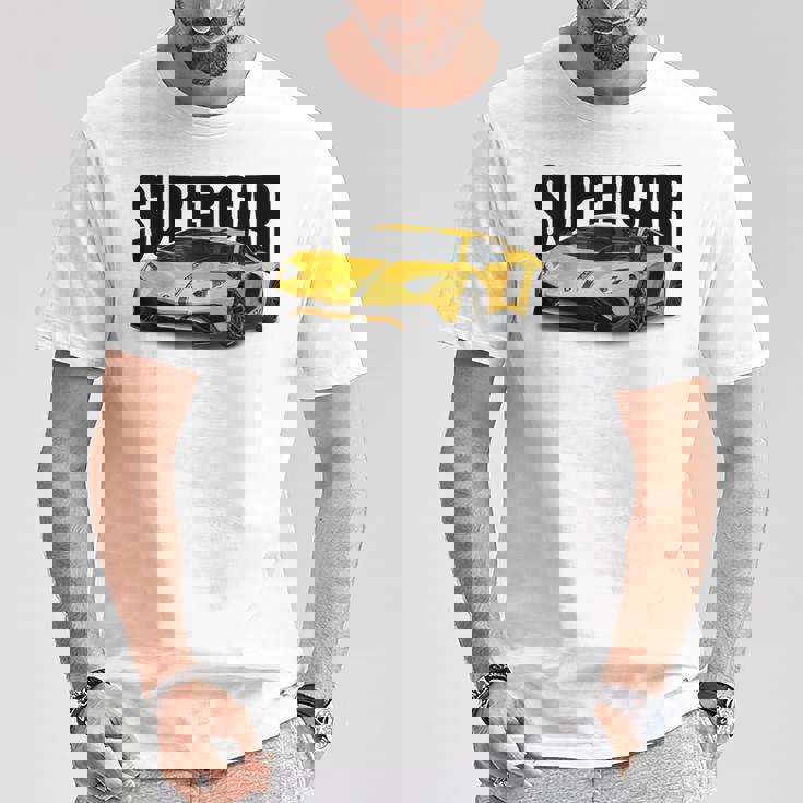 美しいエキゾチックなスーtシャツ、スポーツカー愛好家に最適。 Tシャツ 面白い贈り物