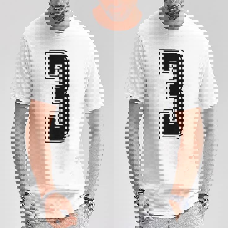 背番号 3 チーム短大スポーツ背番号付きユニフォーム Tシャツ 面白い贈り物