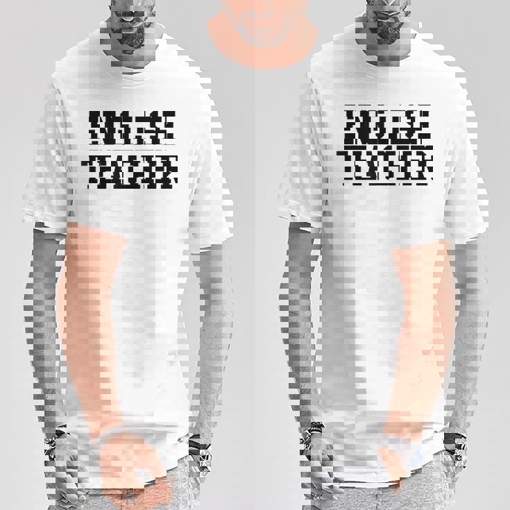 英語教師 かわいい教師の学校服 Tシャツ 面白い贈り物