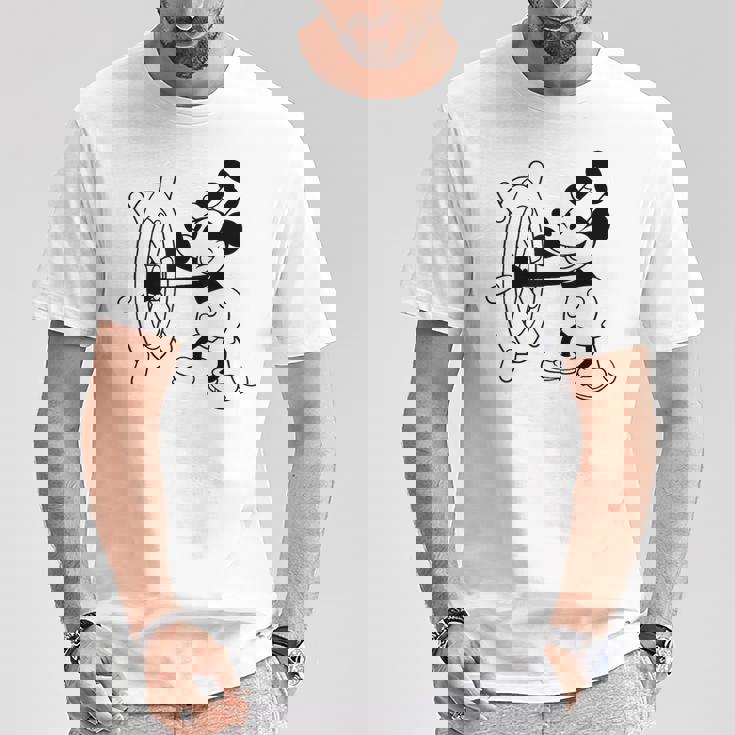 蒸気船ウィリー・ミッキー Tシャツ 面白い贈り物