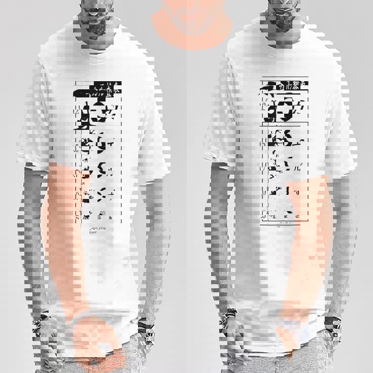 視力検査 おもしろ デザイン カエル Tシャツ 面白い贈り物