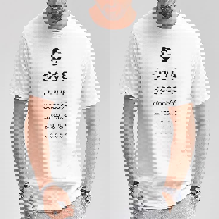 視力検査眼鏡屋面白い Tシャツ 面白い贈り物