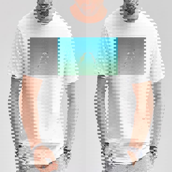 詩とメルヘン 葉祥明 ジェイクと海のなかまたち P27 Tシャツ 面白い贈り物