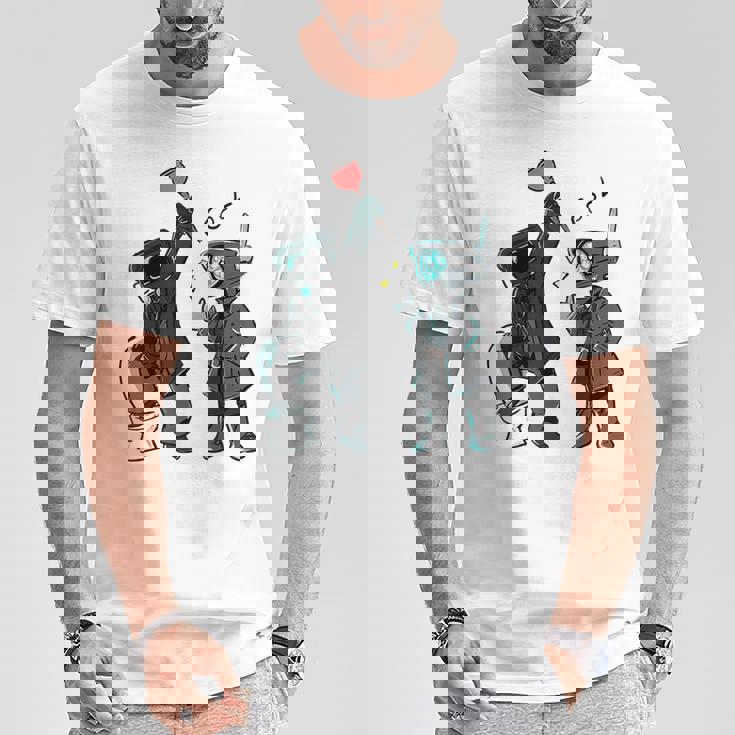 誕生日ボーイ、カメラマン、スピーカーマン、スキビディトイレ Tシャツ 面白い贈り物