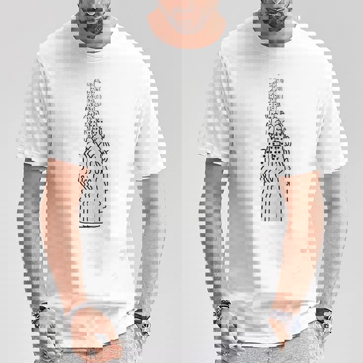 踊るはにわ大行列 はにわ ハニワ 埴輪 土偶 古墳 阿波踊り 宇宙人 かわいい シュール ワンポイント Tシャツ 面白い贈り物