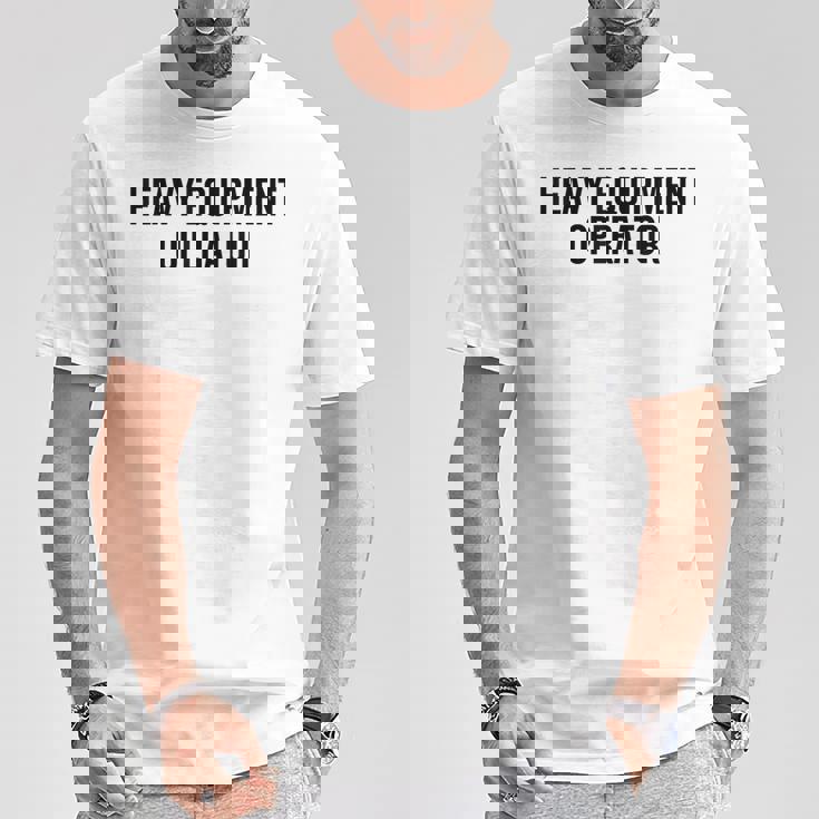 重機オペレーター キャリア 新 プロフェッショナル モダン Tシャツ 面白い贈り物