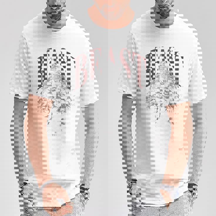 バックプリント 野生の落書きゴリラカラフルな動物猿猿ゴリラ Tシャツ 面白い贈り物