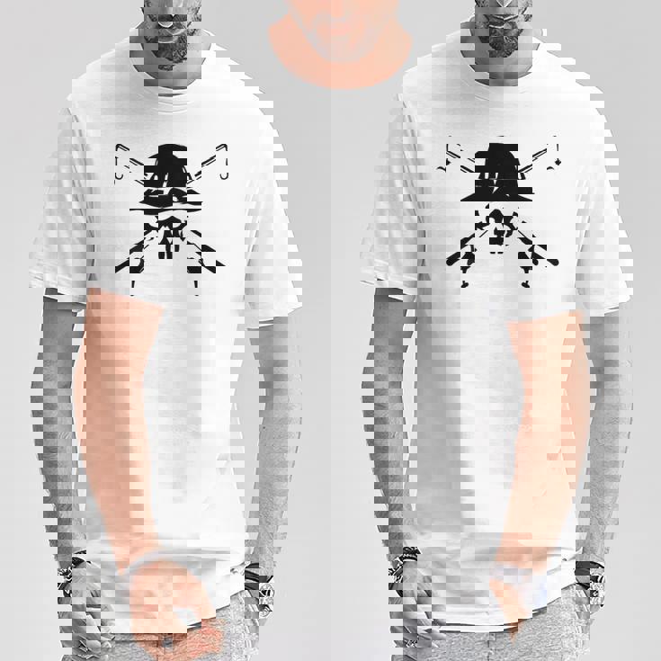 釣り帽子 釣り竿 スカル フィッシング バックプリント Tシャツ 面白い贈り物