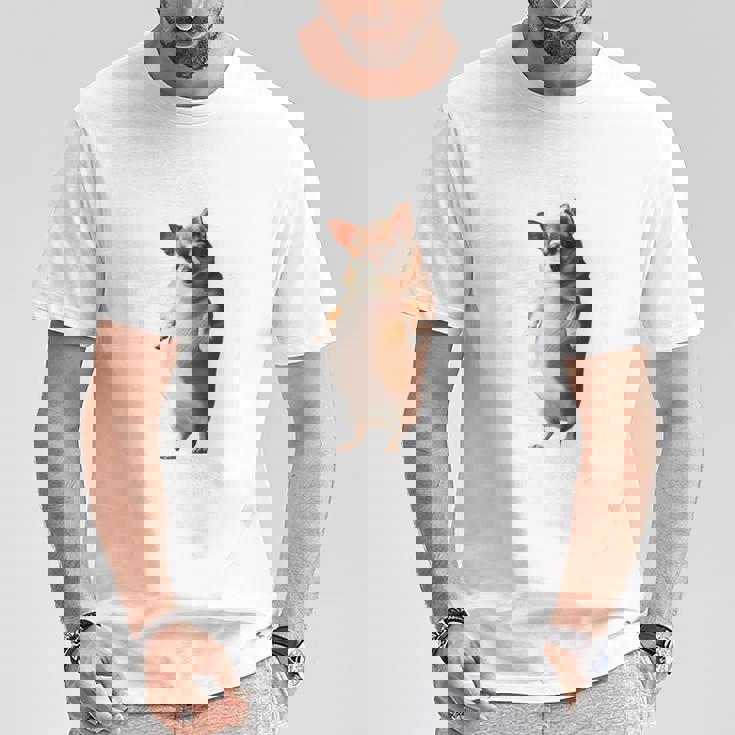 面白いtシャツ チワワ 犬 わがままボディ イヌ わんこ メンズ 犬好き グッズ おもしろ 面白い 服 ネタ 長袖tシャツ Tシャツ 面白い贈り物