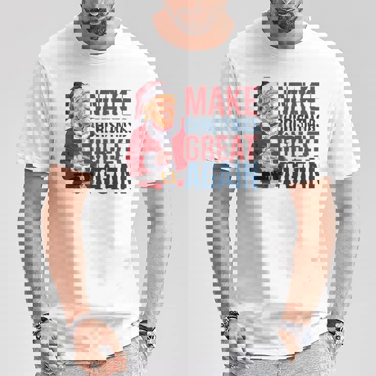 面白いクリスマスグレートアゲイントランプサンタファンusaホリデー 2024 Tシャツ 面白い贈り物