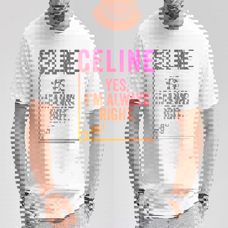 面白いセリーヌ 面白いセリーヌ 名前 誕生日シャツ ギフト Tシャツ 面白い贈り物