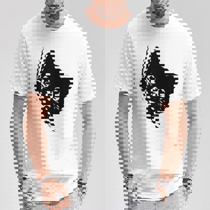 面白い猫 子猫 キティギフト 男性 女性 子供 男の子 女の子 長袖tシャツ Tシャツ 面白い贈り物