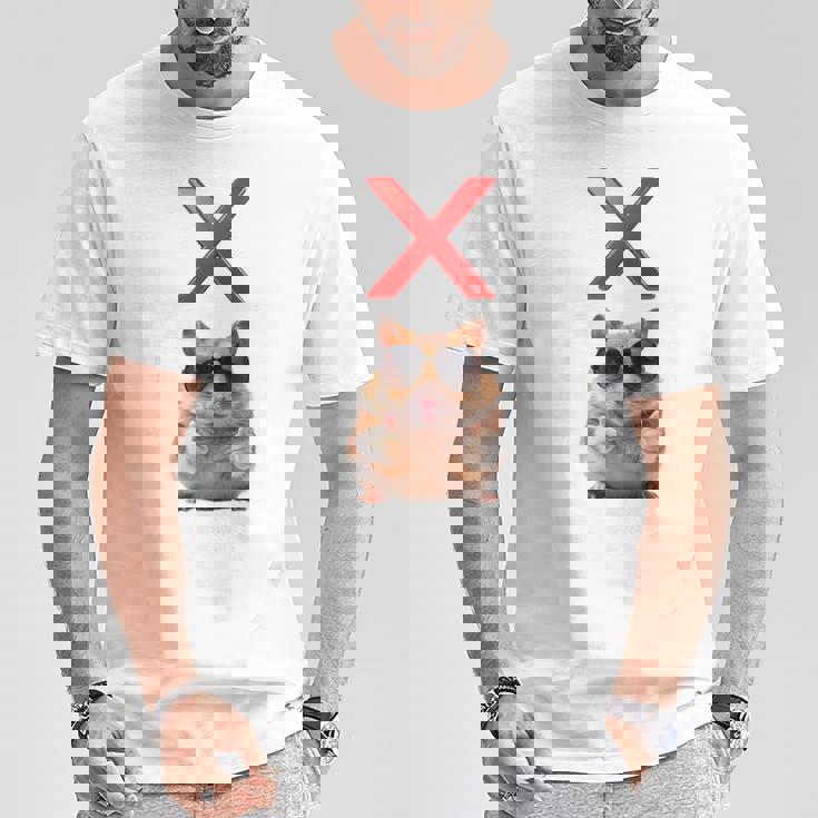 面白くて笑いたい人のためのxハムスター。 長袖tシャツ Tシャツ 面白い贈り物