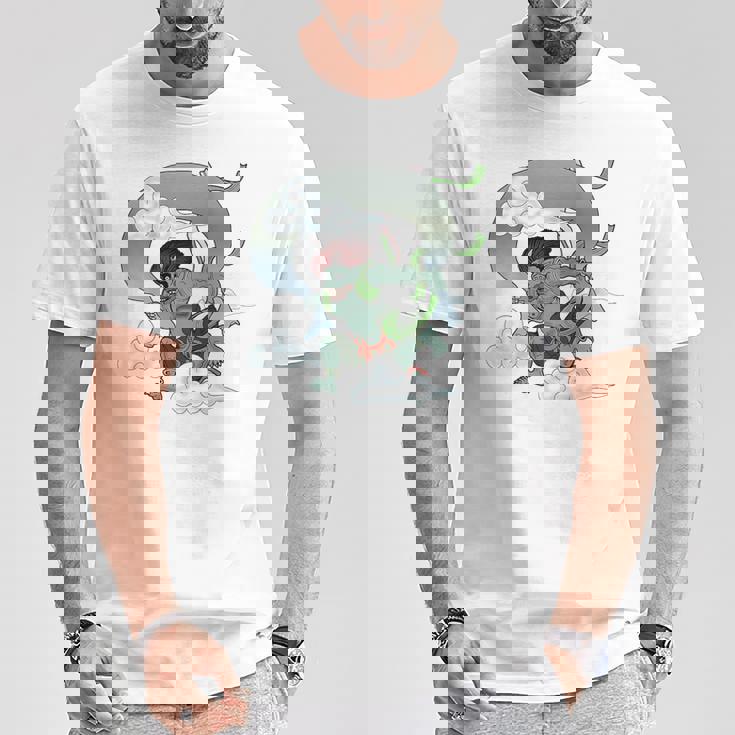 風神 日本の神 神話 守り神 Tシャツ 面白い贈り物