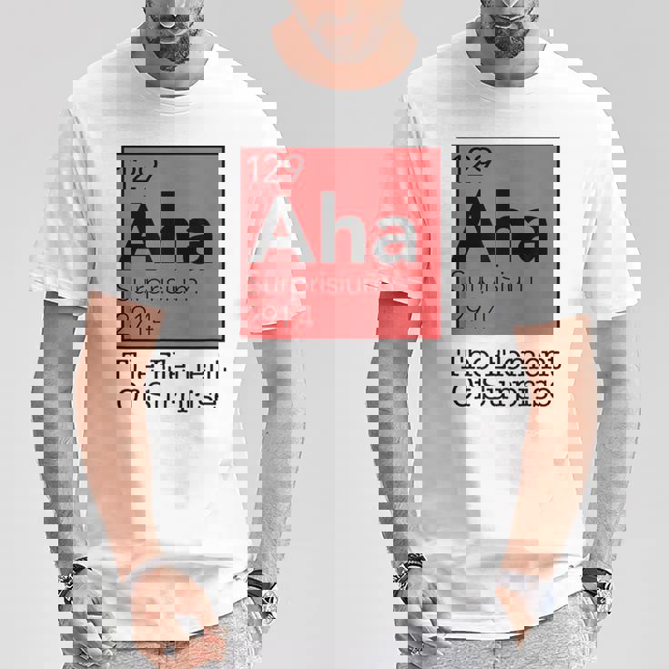 驚きの元素 周期表 129 アハ サプライズ Tシャツ 面白い贈り物