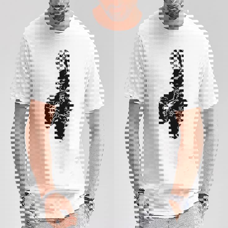 黒うさぎ星人 Tシャツ 面白い贈り物