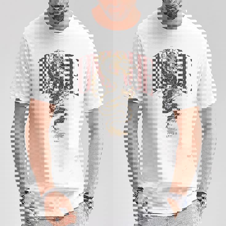 龍 美的 ヒップホップ Y2k Hip Hop 服 レトロ ヴィンテージ ストリートウェア ファッション 女性 男性 竜 Tシャツ 面白い贈り物