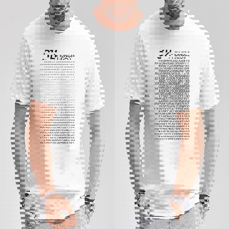 （背中側 バックプリント）314 円周率 パイ《数学》【変なtシャツ屋さん】理数系 数字 メッセージ 面白い Tシャツ 面白い贈り物