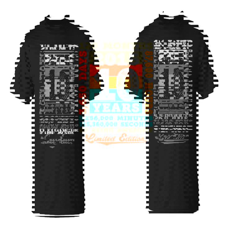 10歳の誕生日 10歳 120ヶ月 すごい生まれ 2015 Tシャツ