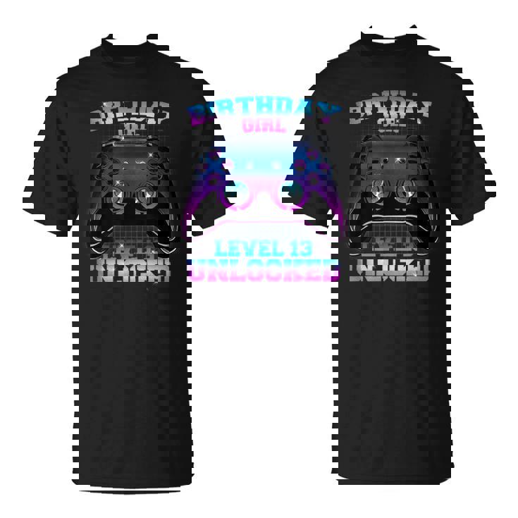 13 Años De Edad Impresionanteideo Gamer Chica 13 Cumpleaños Chica Camiseta unisex