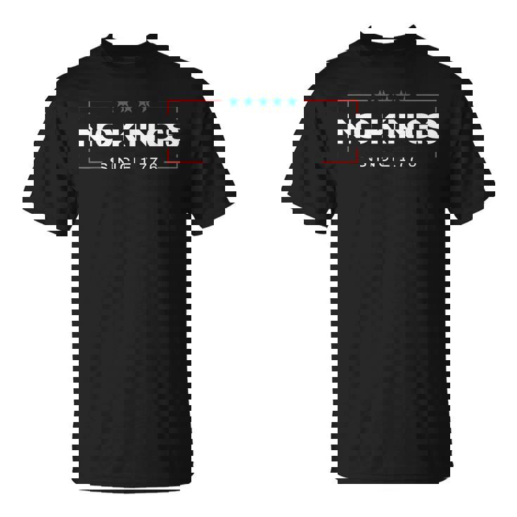 1776年以来王様はいないシンプル Tシャツ