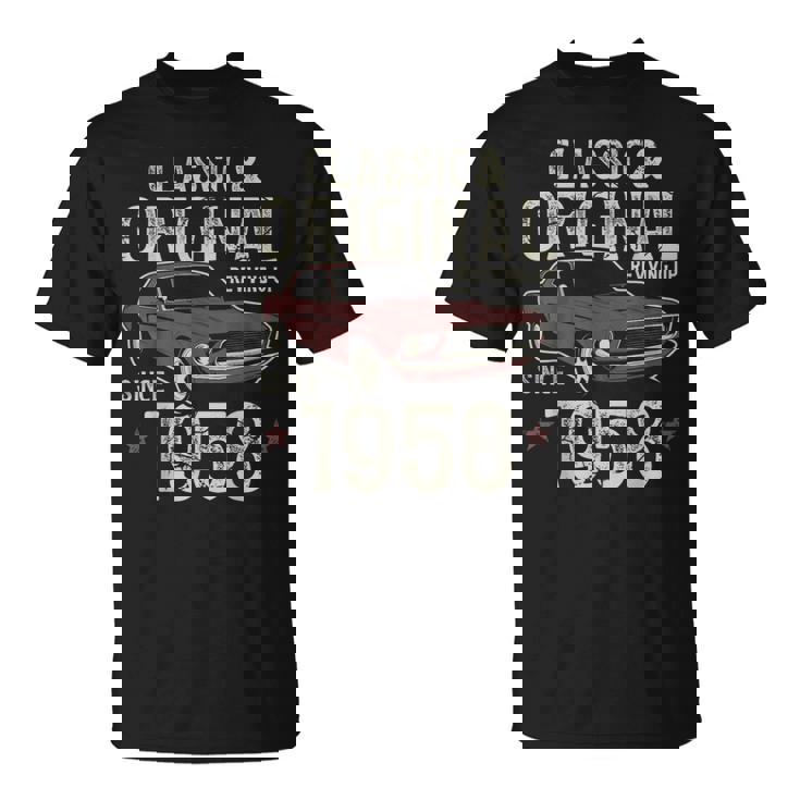 1958年生まれ クラシックカー 67歳の誕生日 Tシャツ