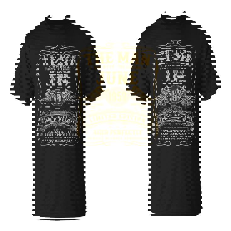1959年6月 66歳 誕生日プレゼント 男性用 66歳 誕生日 Tシャツ