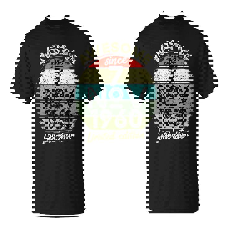 1960年11月7日 65歳の誕生日 65歳 2025年 誕生日 Tシャツ