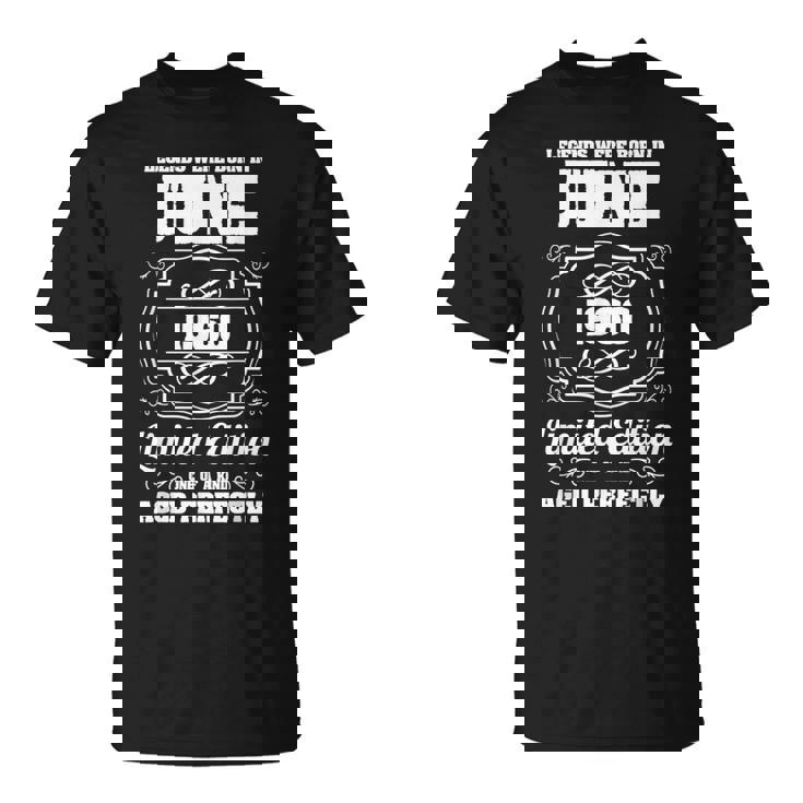 1960年6月生まれのレジェンドたち 61歳の誕生日 Tシャツ