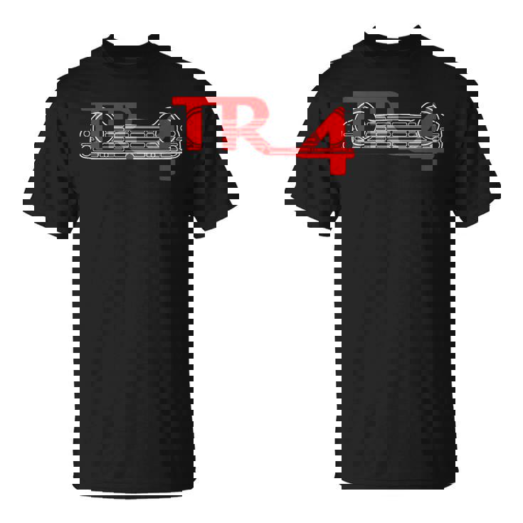 1960年代トライアンフ Tr4クラシック英国カーグリルとエンブレム。 Tシャツ