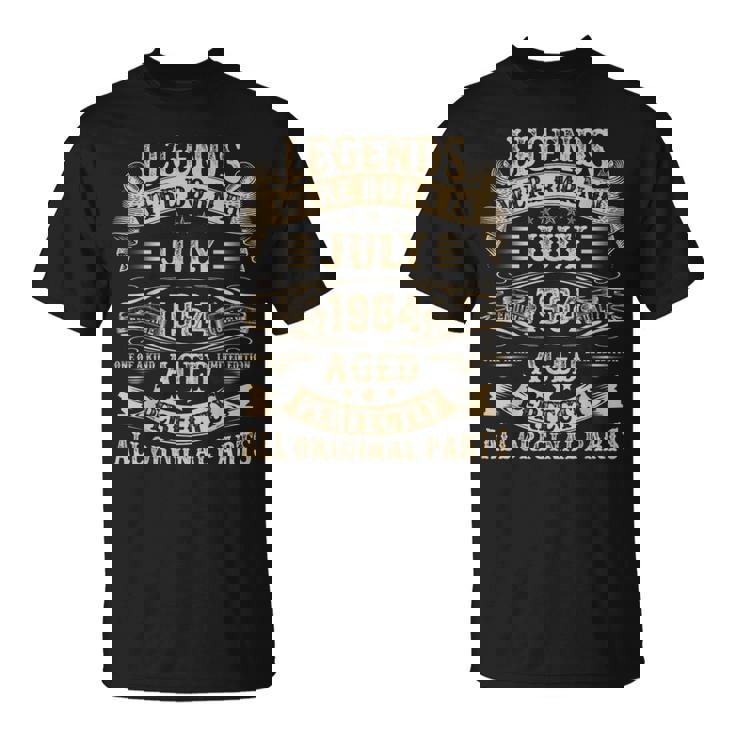 1964年7月 61歳 誕生日プレゼント 男性用 61歳の誕生日 Tシャツ