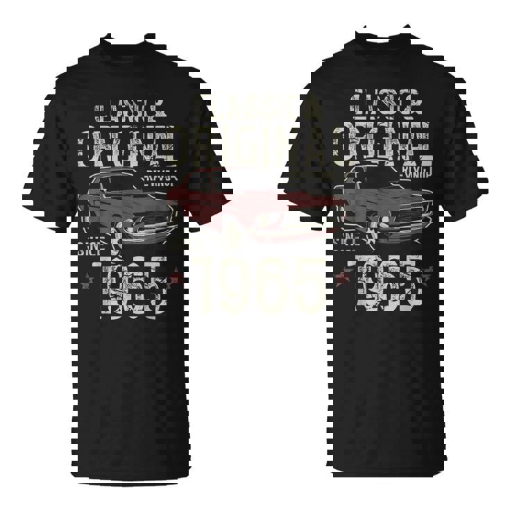 1965年生まれ クラシックカー 60歳の誕生日 Tシャツ