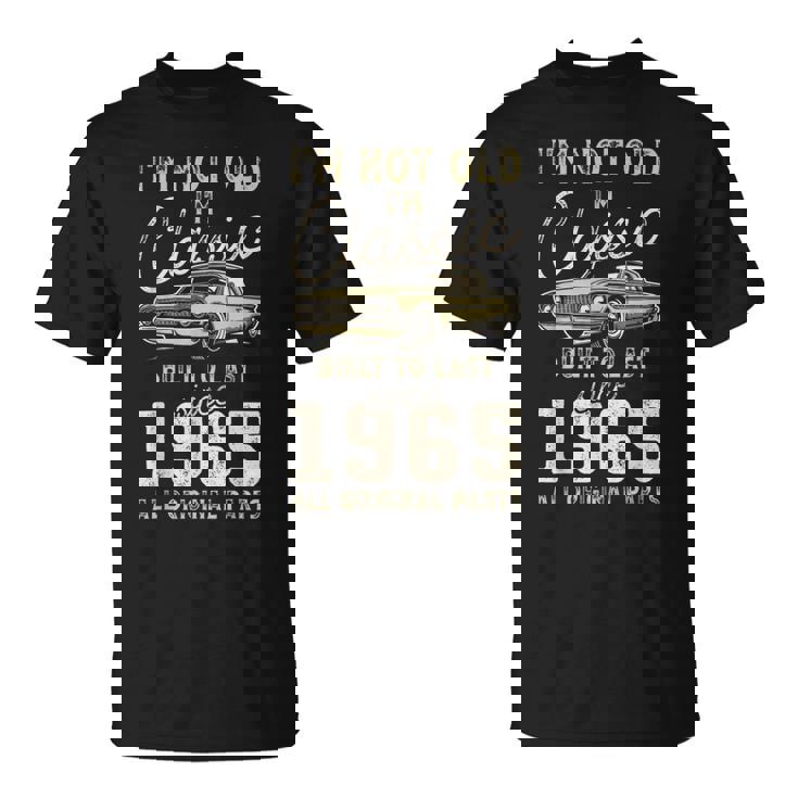 1965年生まれ、60歳の誕生日、クラシックカー Tシャツ