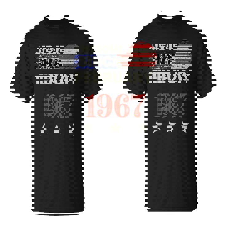 1967年以来素晴らしいヴィンテージアメリカ国旗クラシック1967年2月。 Tシャツ