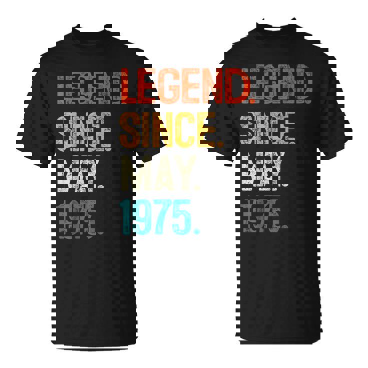 1975年5月からの伝説 50歳の誕生日プレゼント 50歳 Tシャツ