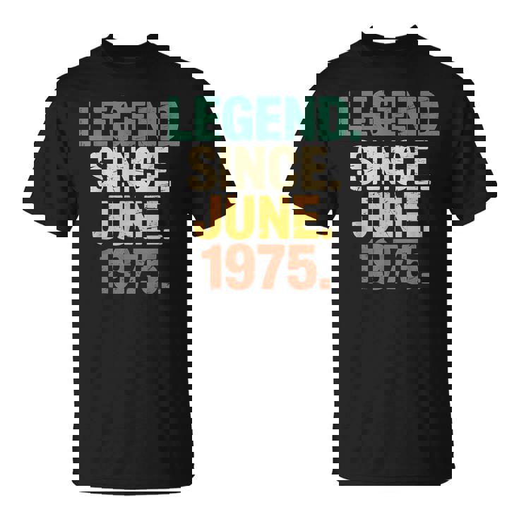1975年6月誕生日ギフトアイデア 男女 1975年6月以来 Tシャツ